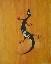 Salamandre, peinture à l'acrylique.